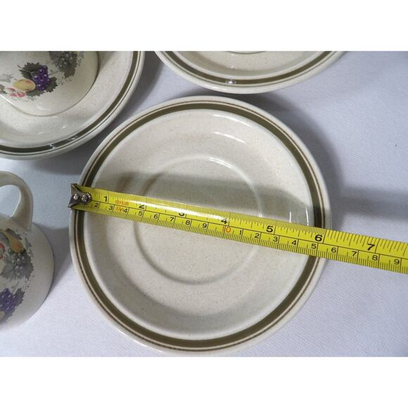 Royal Doulton Harvest Garland Cups Saucer Set of 3 Vintage 1976 Lambeth Stonewar - Picture 6 of 9